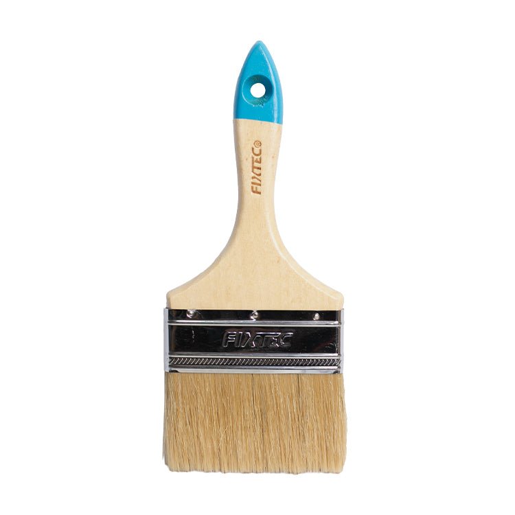 Fixtec 100x57mm Wooden Handle Paint Brush FHWB0104 - Tool Market