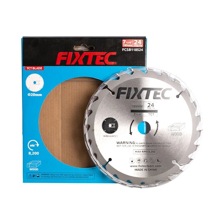 Fixtec 165mm 24T TCT Saw Blade for Wood FCSB116524 - Tool Market