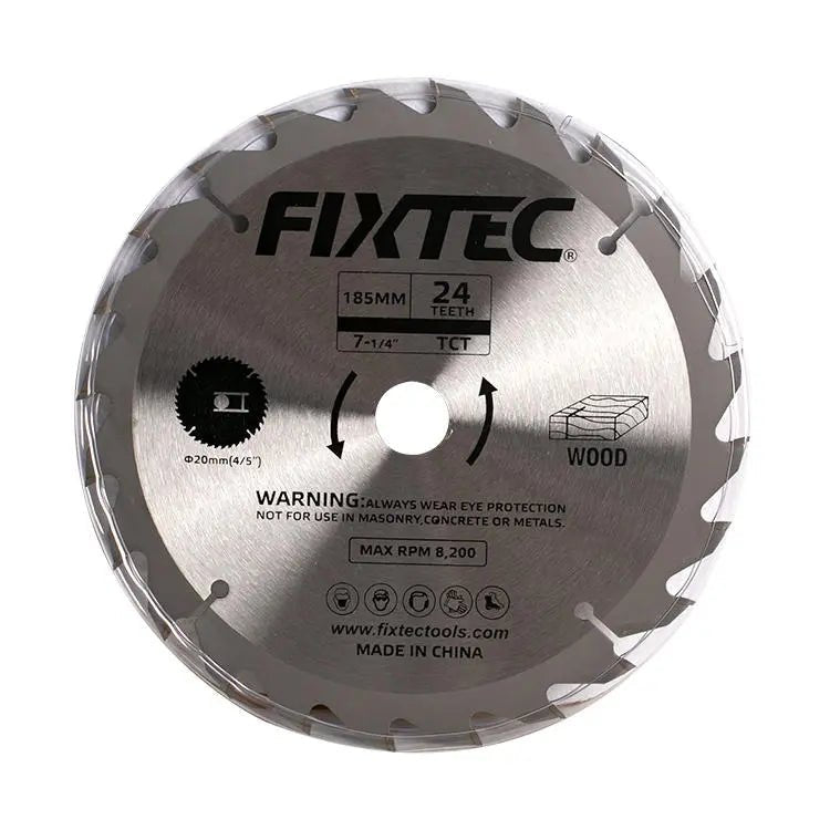 Fixtec 165mm 24T TCT Saw Blade for Wood FCSB116524 - Tool Market