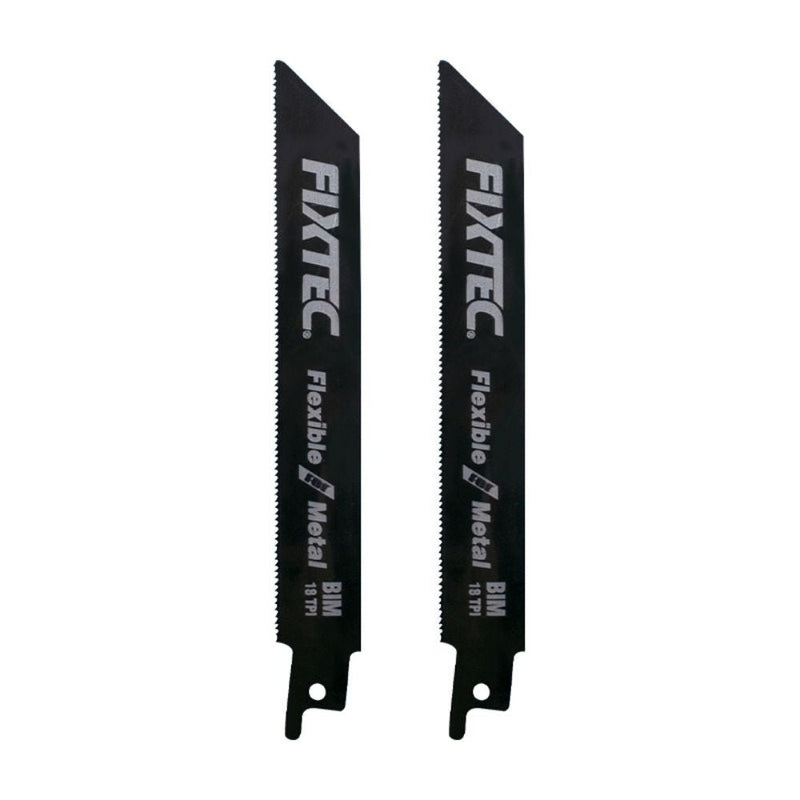 Fixtec 2 Piece Reciprocating Saw Blade 18 TPI For Metal FRSB150M - Tool Market
