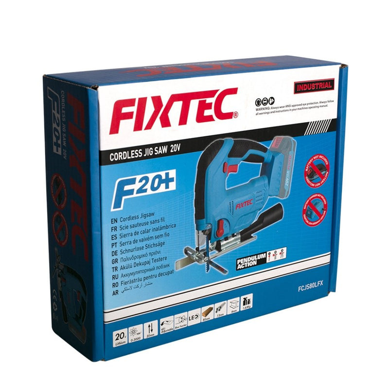Fixtec 20V Li-Ion Cordless Jigsaw FCJS80LFX - Tool Market