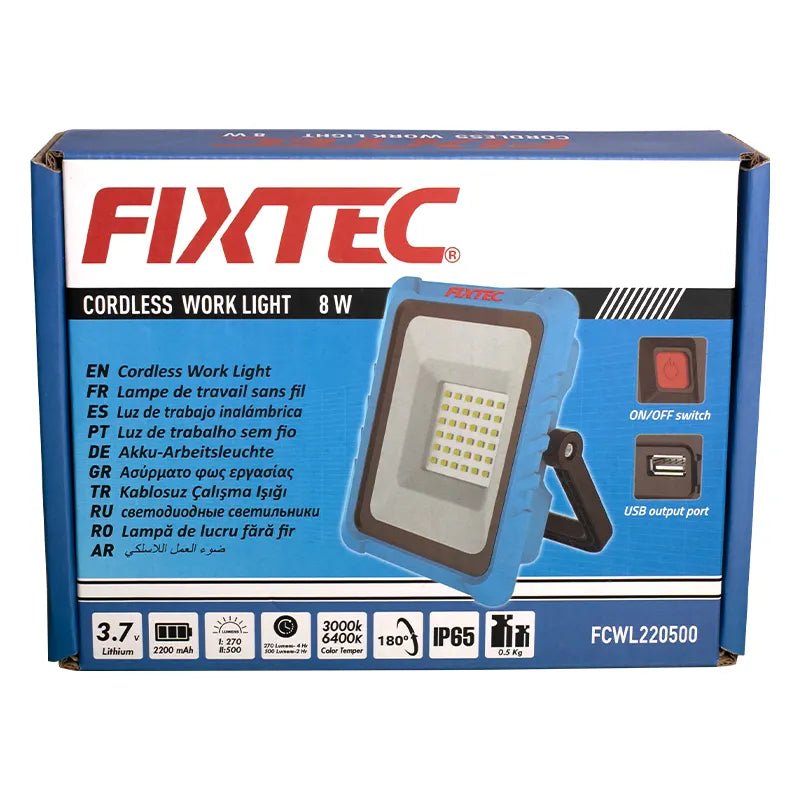 Fixtec 3.7V 2200mah Li-ion Cordless Work Light FCWL220500 - Tool Market
