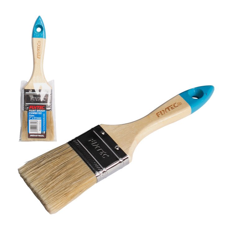 Fixtec 50x51mm Wooden Handle Paint Brush FHWB0102 - Tool Market