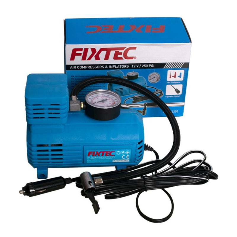 Fixtec DC 12V Portable Car Air Compressor FCAC12250 - Tool Market