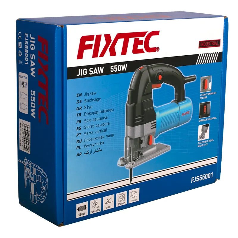 Fixtec Heavy Duty 550W Portable Jig Saw FJS55001 - Tool Market