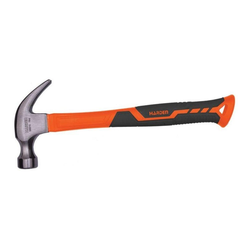 Harden 0.50kg/16oz Claw Hammer with Fibreglass Handle 590215 - Tool Market