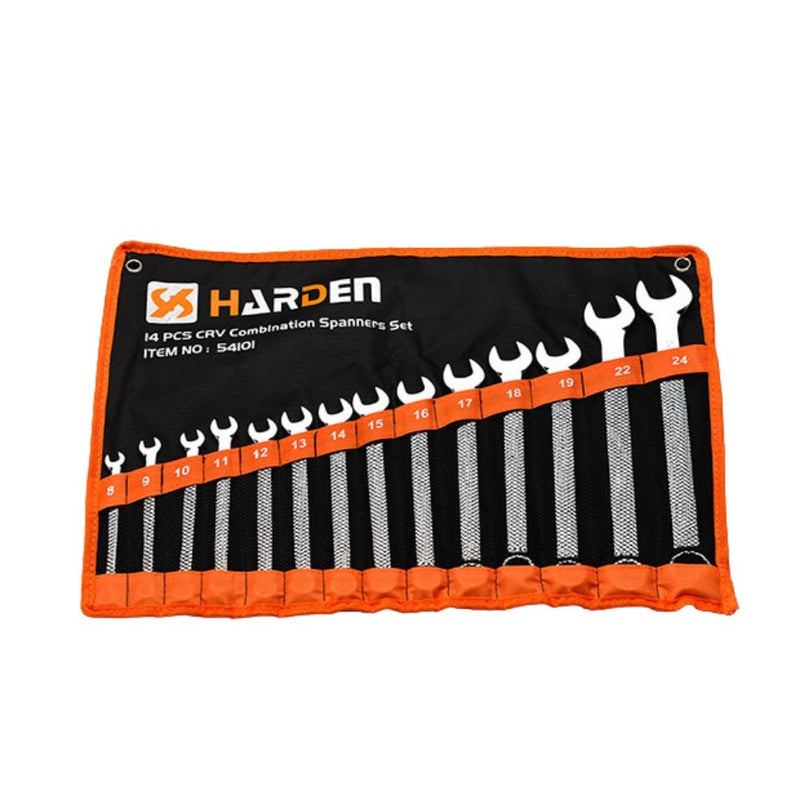 Harden 14 Piece Combination Spanner Set 540101 - Tool Market