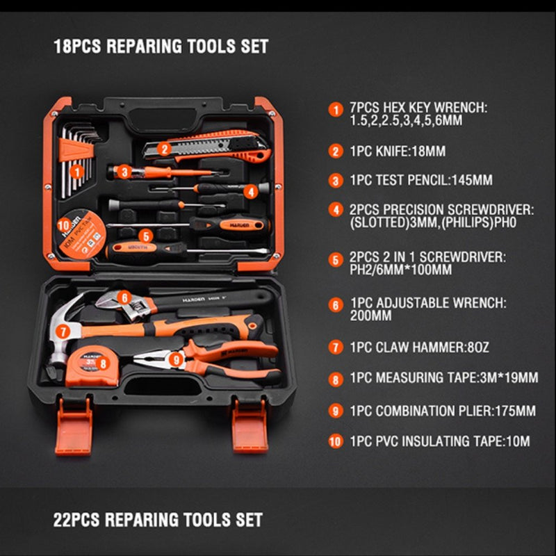 Harden 18 Piece Repairing Tools Set - Tool Market