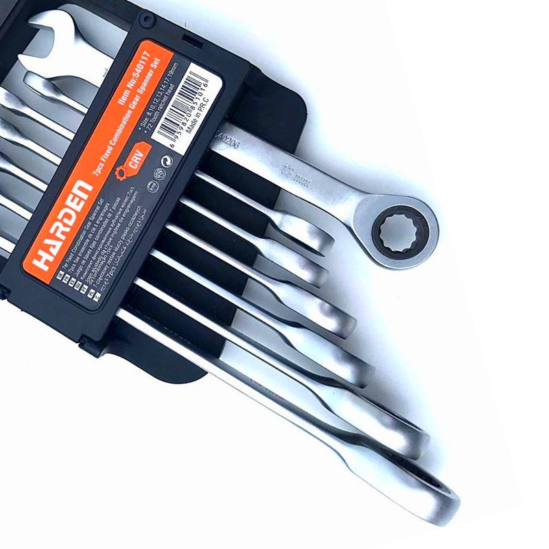 Harden 7 Piece Fixed Combination Gear Spanner Set 540117 - Tool Market