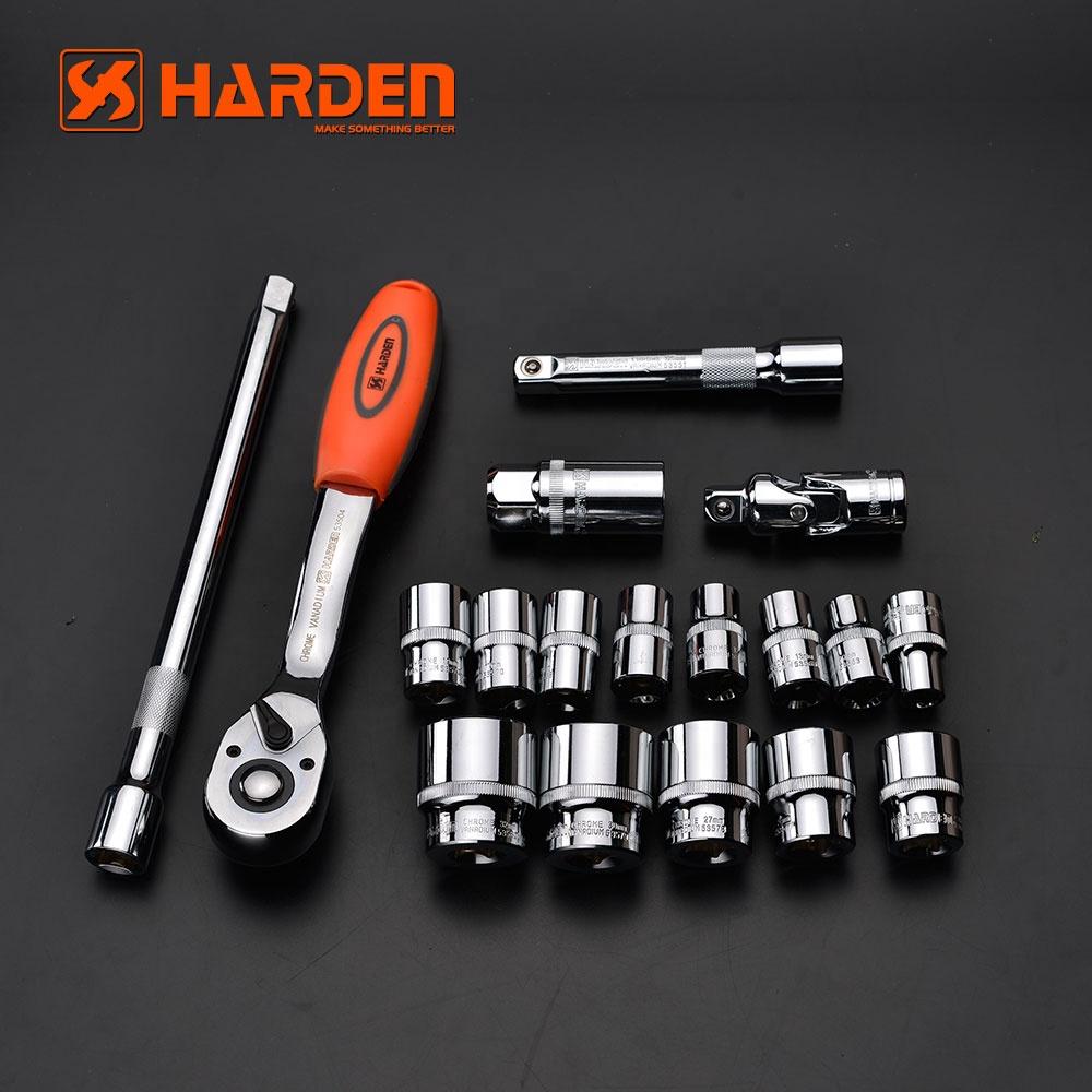 Harden 77 Piece Professional 1/2inch & 1/4inch Dr Socket Set - Tool Market