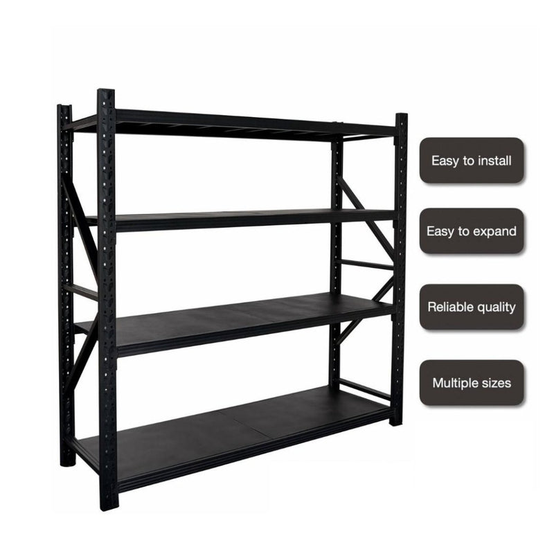 Heavy Duty Warehouse Garage Storage H1800 x L1500 x D500mm Steel Shelving Unit - 1000kg - Tool Market