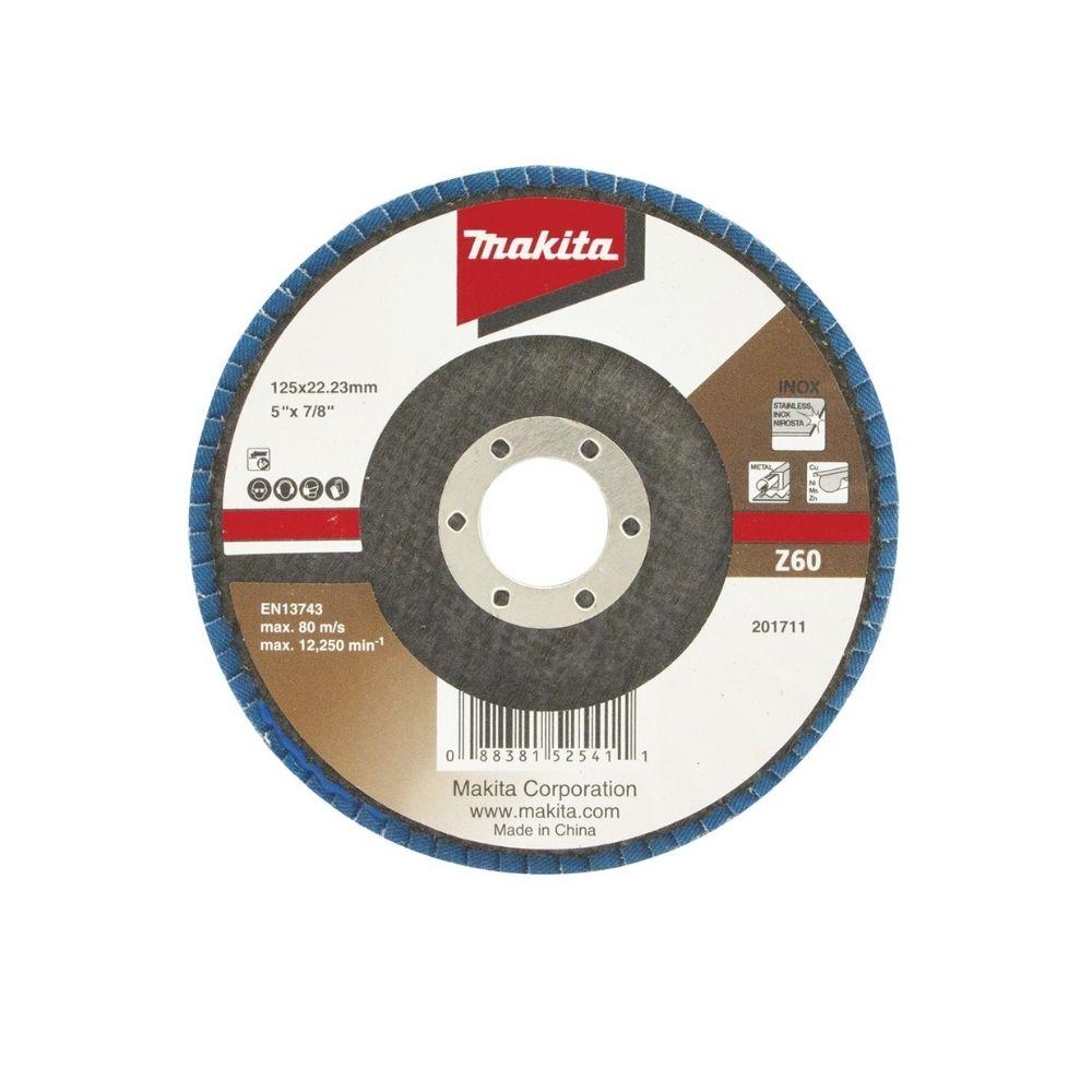 Makita 125mm Economy Flap Disc 60# Zirconia D-63797 - Tool Market
