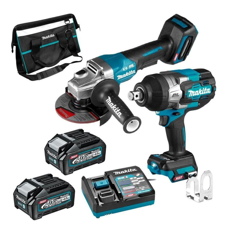 Makita DK0139G201 40V Max 4.0Ah Li-ion XGT Cordless Brushless 2 Piece Combo Kit - Tool Market