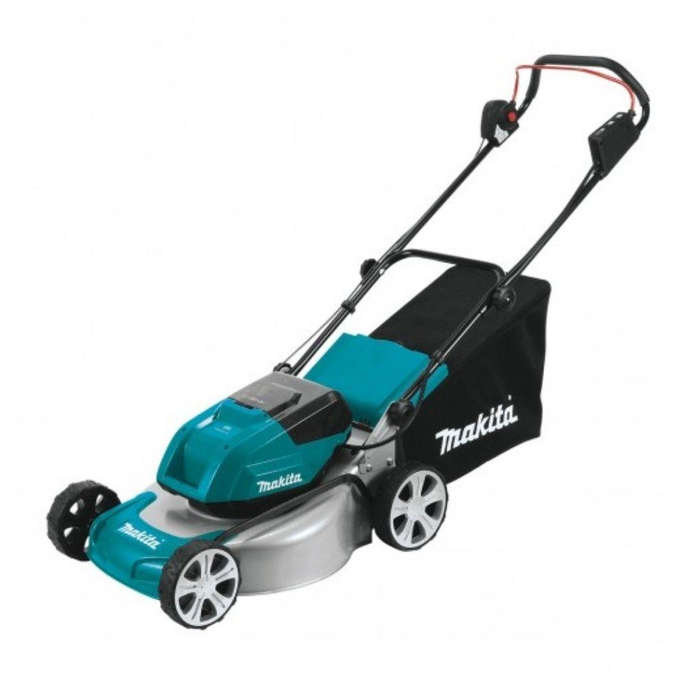 Makita DLM464PT3 36V (18V x 2) 5.0Ah Li-ion Cordless Brushless 460mm (18") Lawn Mower Combo Kit - Tool Market