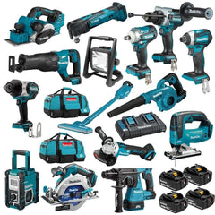 Makita DLX1509TX1 18V 5.0Ah Li-ion Cordless 15 Piece Combo Kit Including Brushless - Tool Market