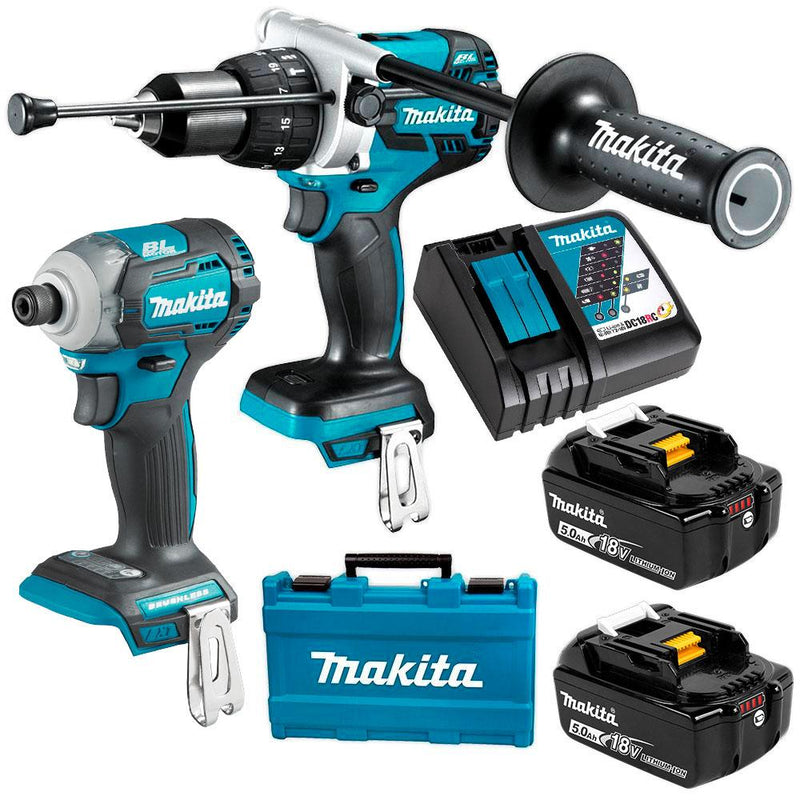 Makita DLX2308G 18V 6.0Ah Li-Ion Cordless Brushless 2 Piece Combo Kit - Tool Market