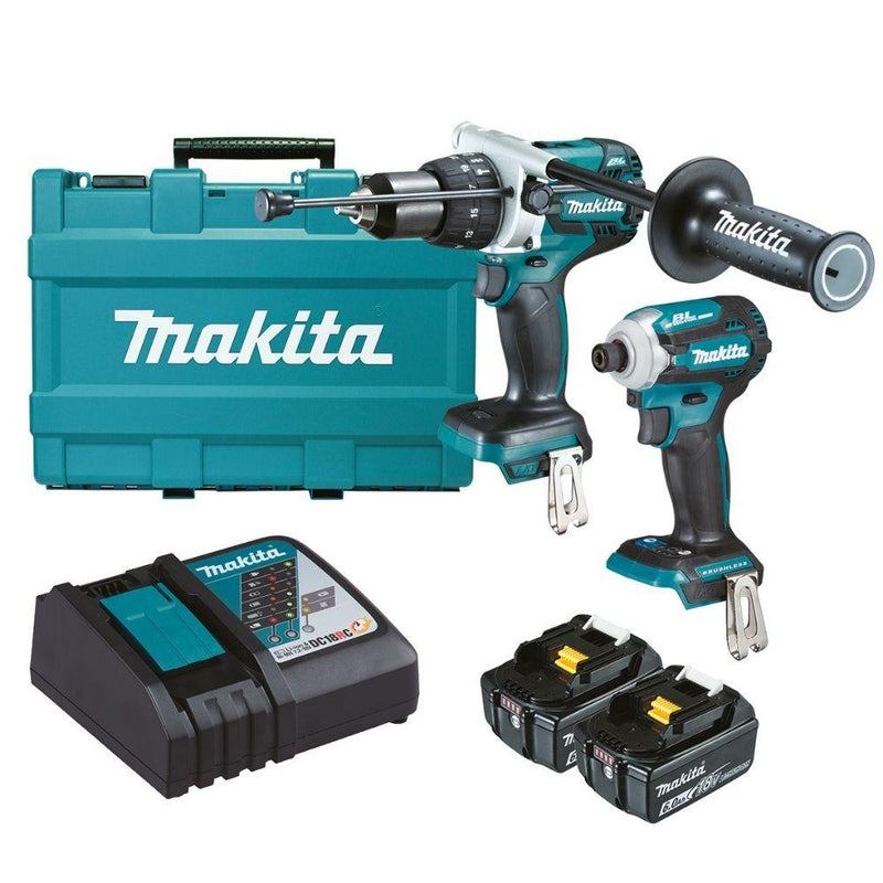 Makita DLX2308G 18V 6.0Ah Li-Ion Cordless Brushless 2 Piece Combo Kit - Tool Market