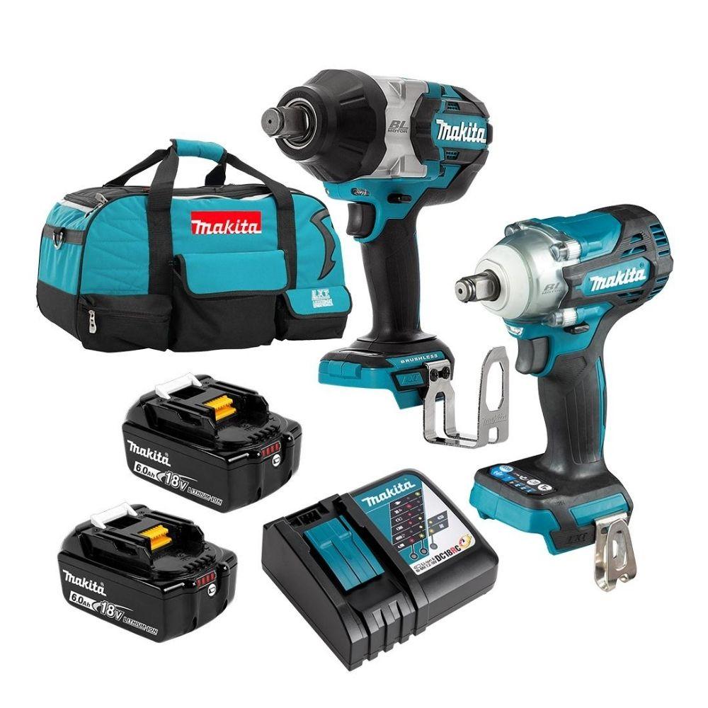 Makita DLX2374GX1 18V 6.0Ah Li-ion Cordless Brushless 2 Piece Combo Kit - Tool Market