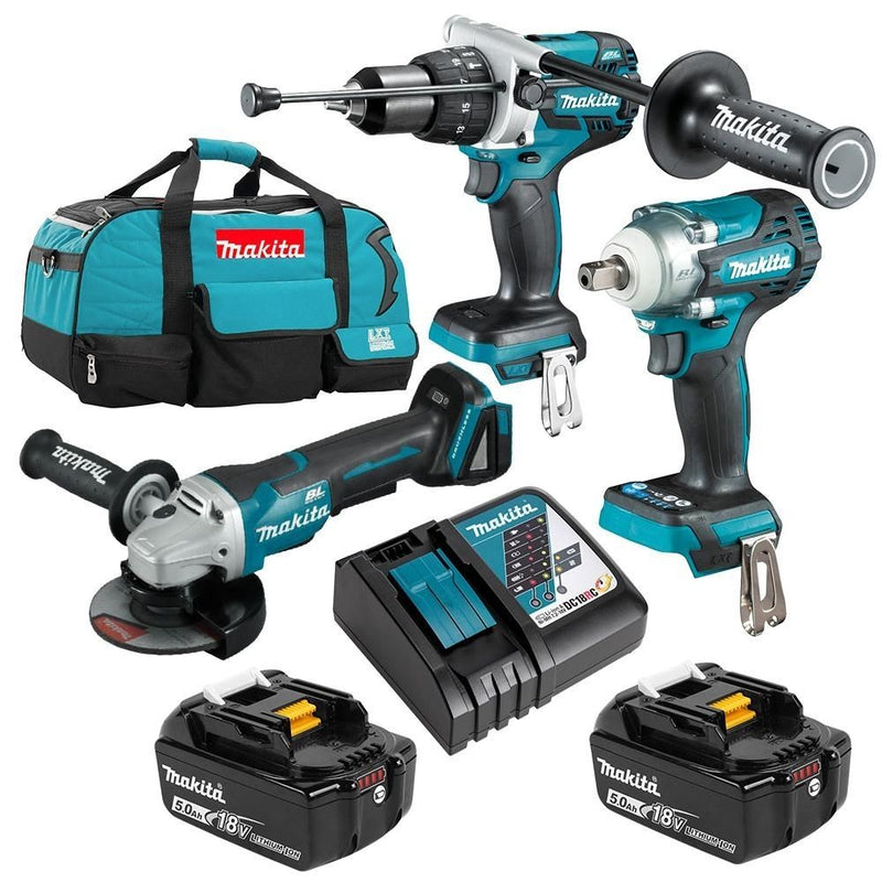 Makita DLX3133T 18V 5.0Ah Li-ion Cordless Brushless 3 Piece Combo Kit - Tool Market AU