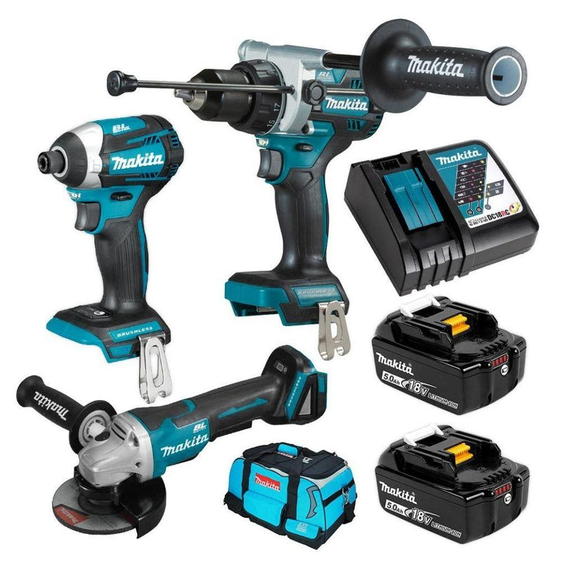 Makita DLX3149TX1 18V 5.0Ah Li-Ion Brushless Cordless 3 Piece Combo Kit - Tool Market