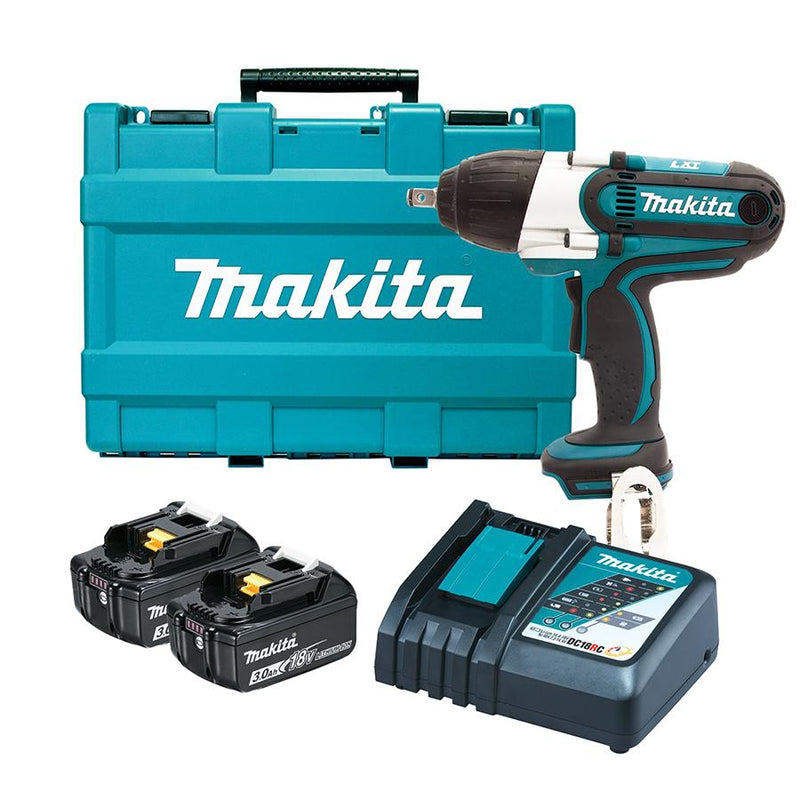 Makita DTW450RFE 18V 3.0Ah Li-ion Cordless 1/2" Square Impact Wrench Combo Kit - Tool Market
