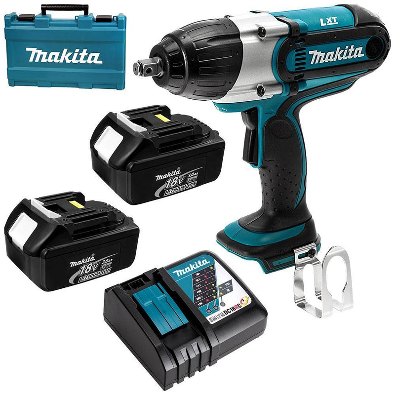 Makita DTW450RFE 18V 3.0Ah Li-ion Cordless 1/2" Square Impact Wrench Combo Kit - Tool Market