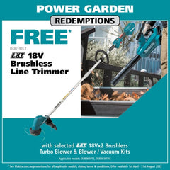 Makita DUC306PT2 36V (18Vx2) 5.0Ah Li-ion Cordless Brushless 300mm (12") Top Handle Chainsaw Combo Kit - Tool Market