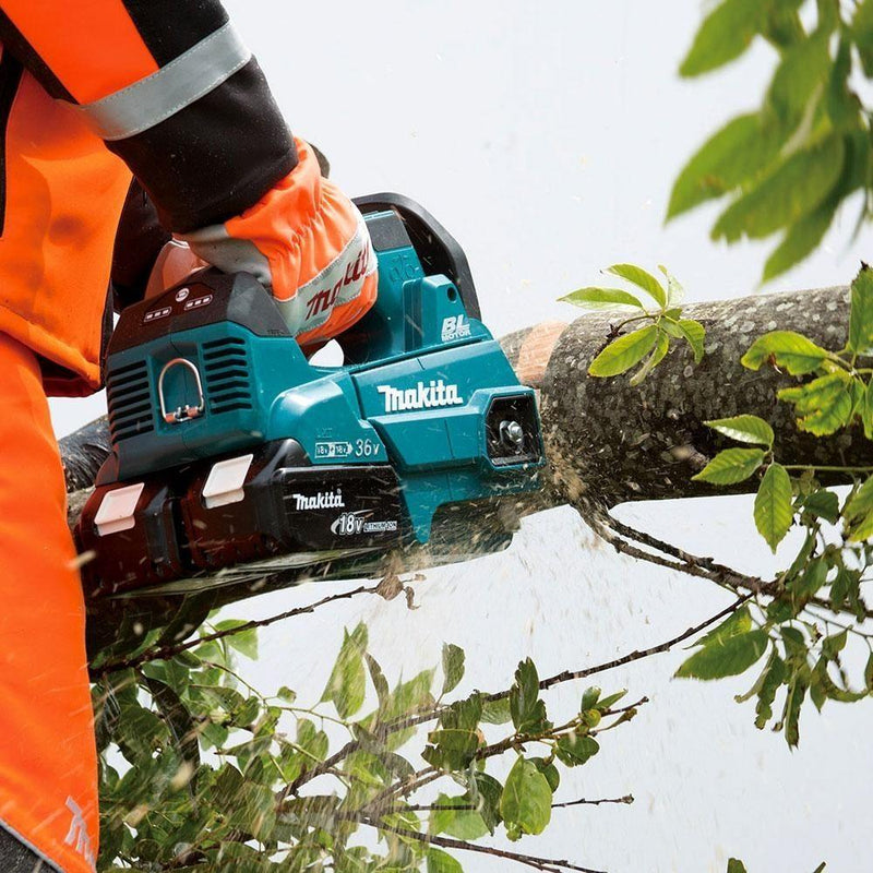 Makita DUC306PT2 36V (18Vx2) 5.0Ah Li-ion Cordless Brushless 300mm (12") Top Handle Chainsaw Combo Kit - Tool Market