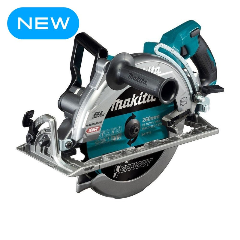 Makita RS002GZ 40V XGT Cordless Brushless Max 260mm (10-1/4”) Rear Handle Saw - Skin Only - Tool Market