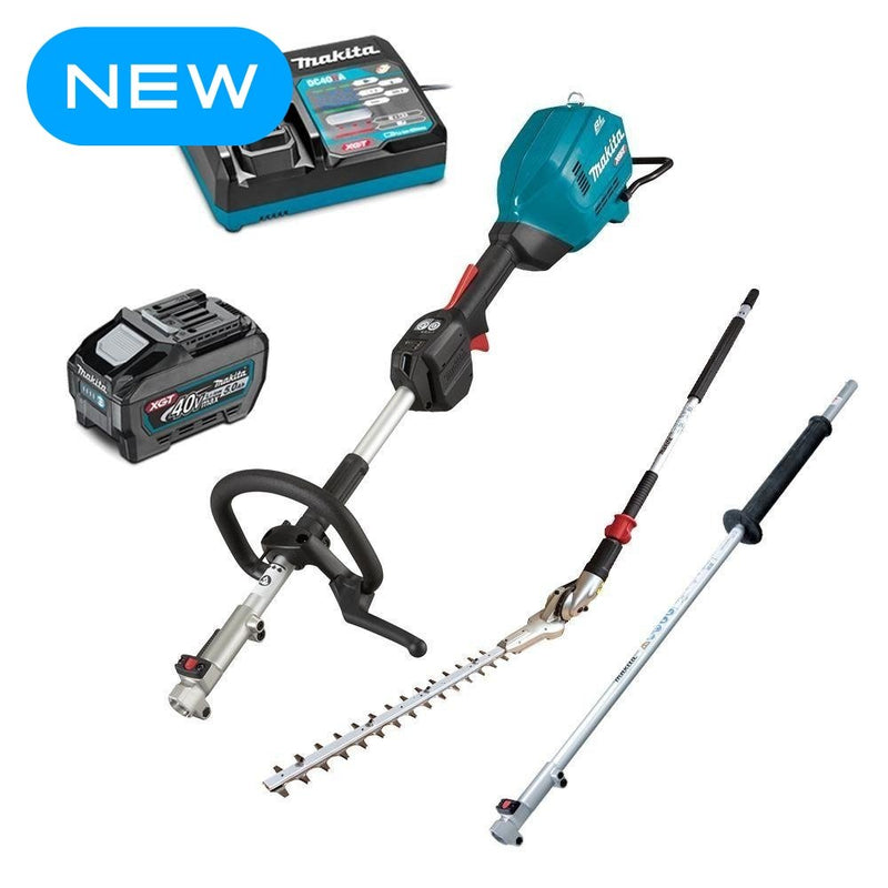 Makita UX01GT101 40V 5.0Ah Li-ion XGT Max Cordless Brushless Multi-Function Powerhead Combo Kit with Attachments - Tool Market