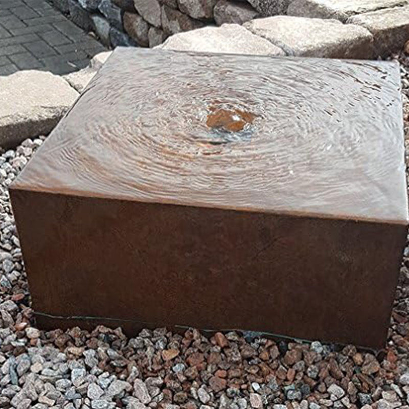 Modern Rusted Corten Steel Fountain - Tool Market