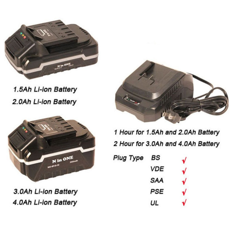 N in One 18V Fast Battery Charger - Tool Market