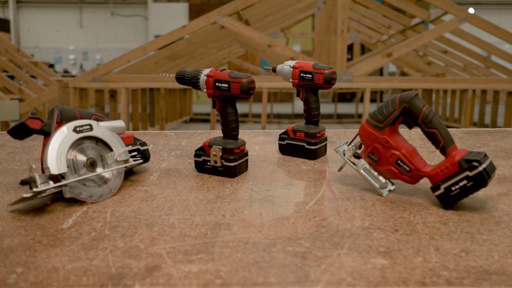 N in One Cordless Power Tool Combo Kit Fixtec 8 Piece Hand Tool Set