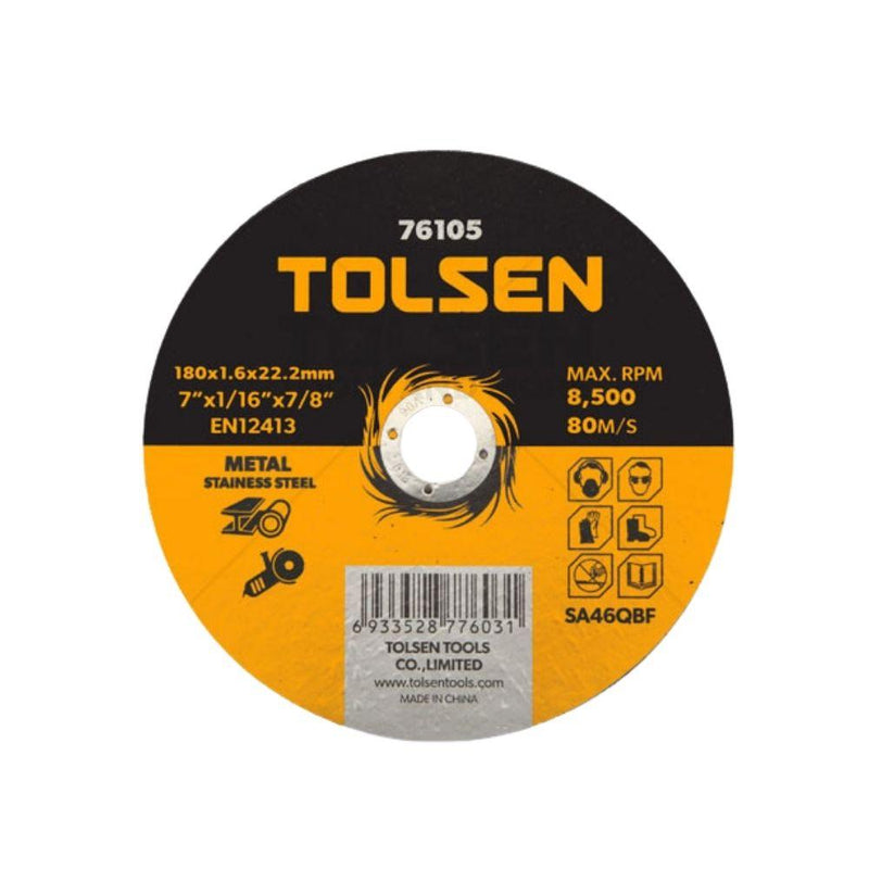 Tolsen 115×1.0mm Flat Cutting-Off Wheel 76132 - Tool Market