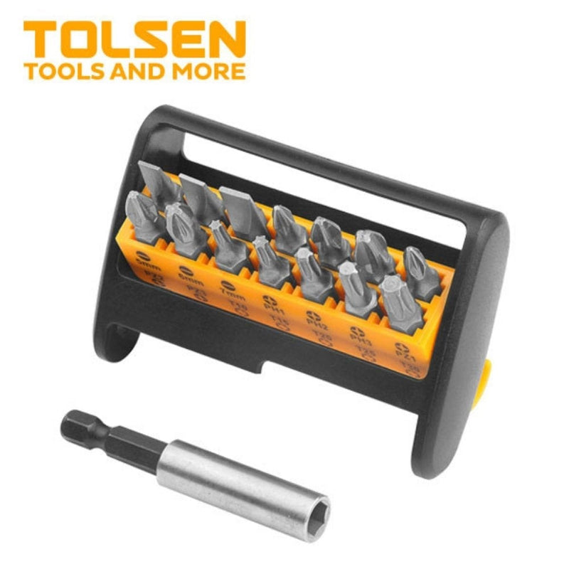 Tolsen 15 Piece Screwdriver Bit Set 20365 - Tool Market