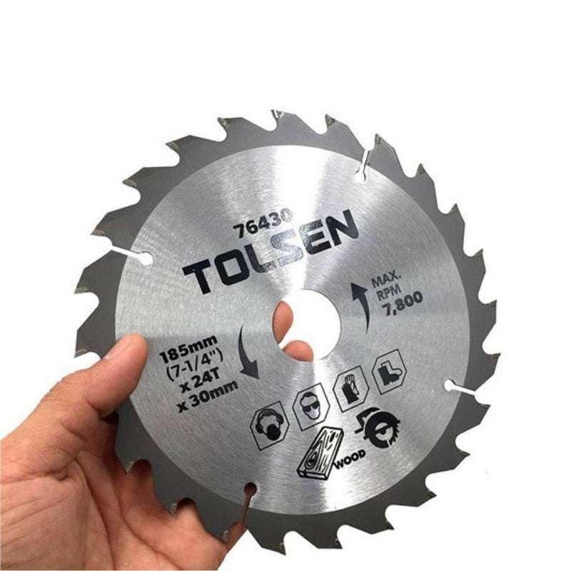 Tolsen 185mm 24T TCT Saw Blade 76430 - Tool Market