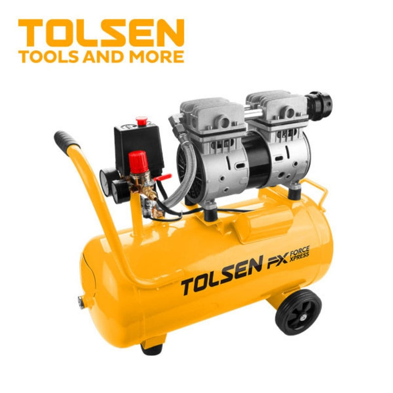 Tolsen 1HP/800W 24L Oil Free FX Ultra Silent Air Compressor - Tool Market