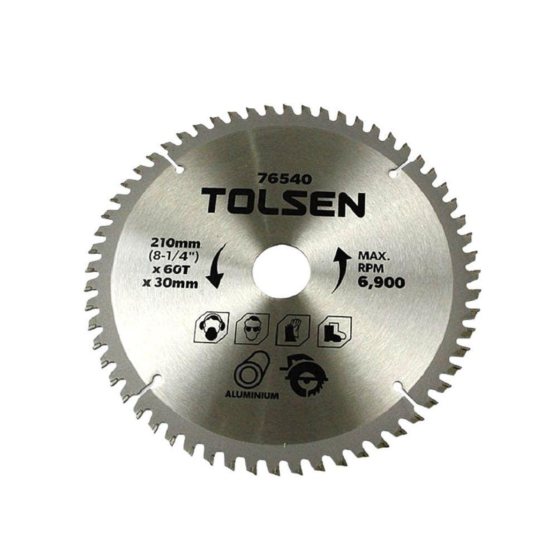 Tolsen 210mm 60T TCT Saw Blade 76540 - Tool Market