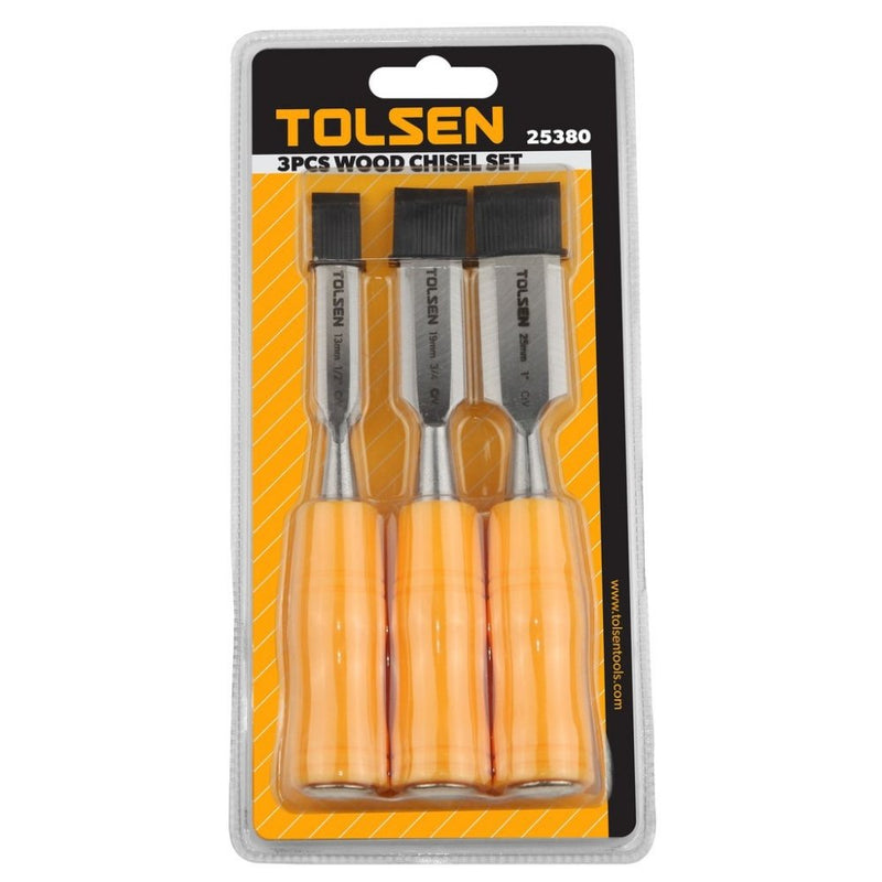 Tolsen 3 Piece Wood Chisel Set - Tool Market