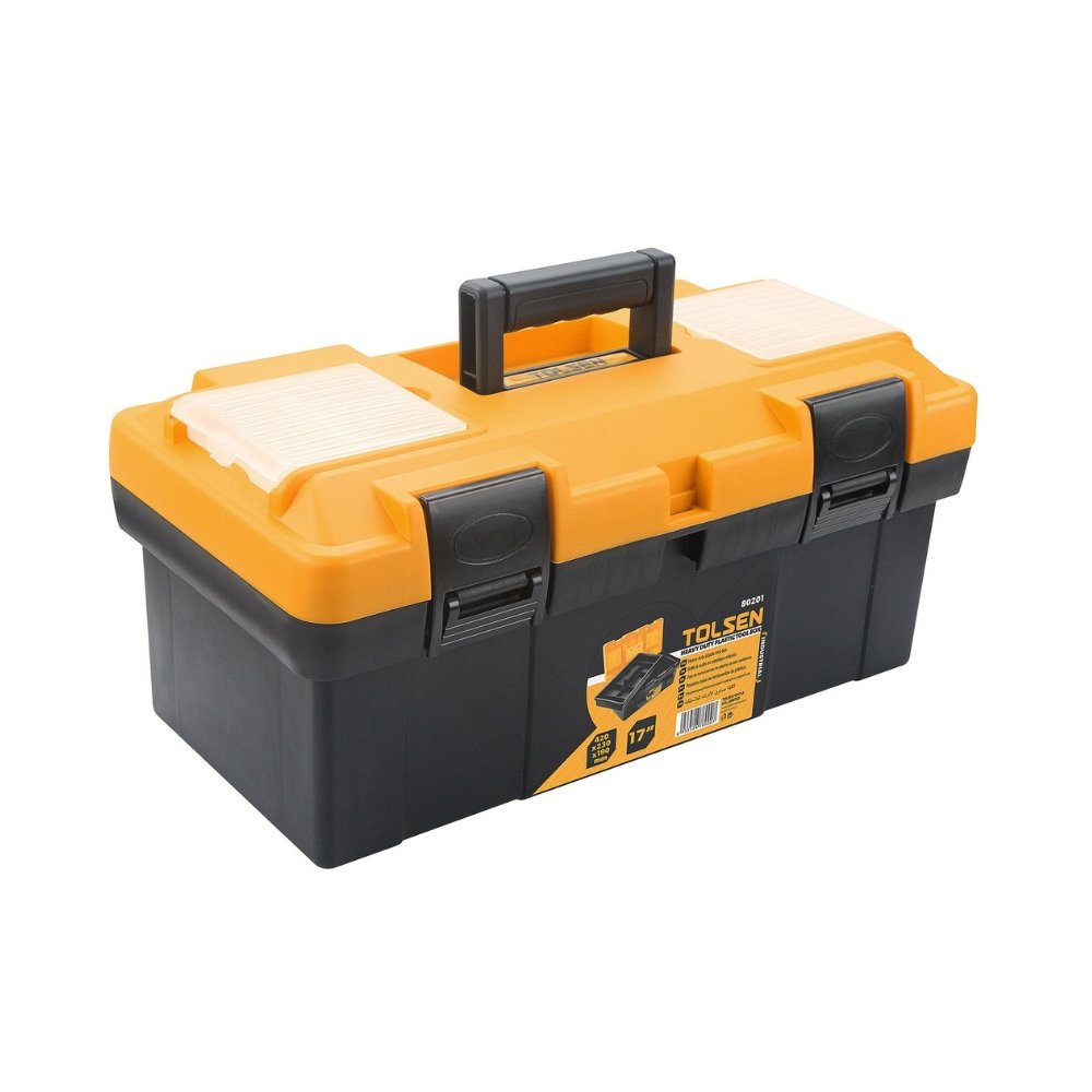 Tolsen 420x230x190mm Heavy Duty Plastic Tool Box 80201 - Tool Market
