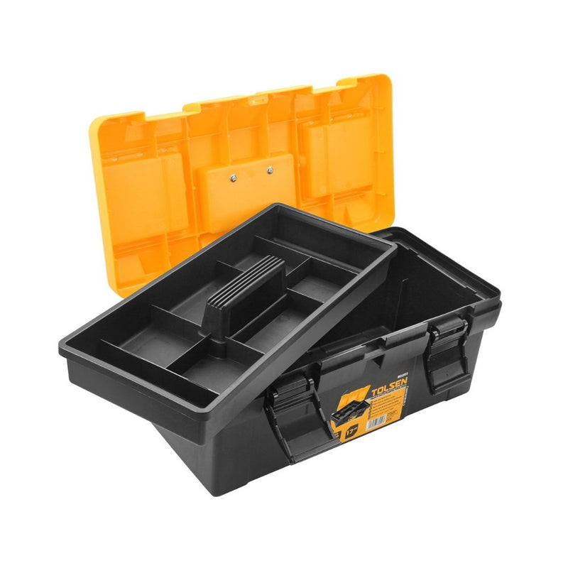 Tolsen 420x230x190mm Heavy Duty Plastic Tool Box 80201 - Tool Market