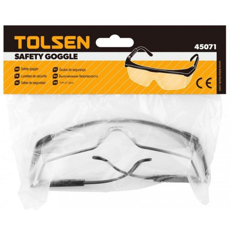 Tolsen Clear Lens Safety Goggle - Tool Market