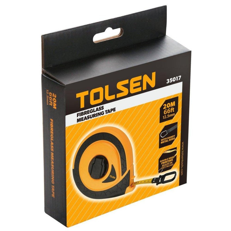 Tolsen Fibreglass Measuring Tape 20m / 66ft - Tool Market