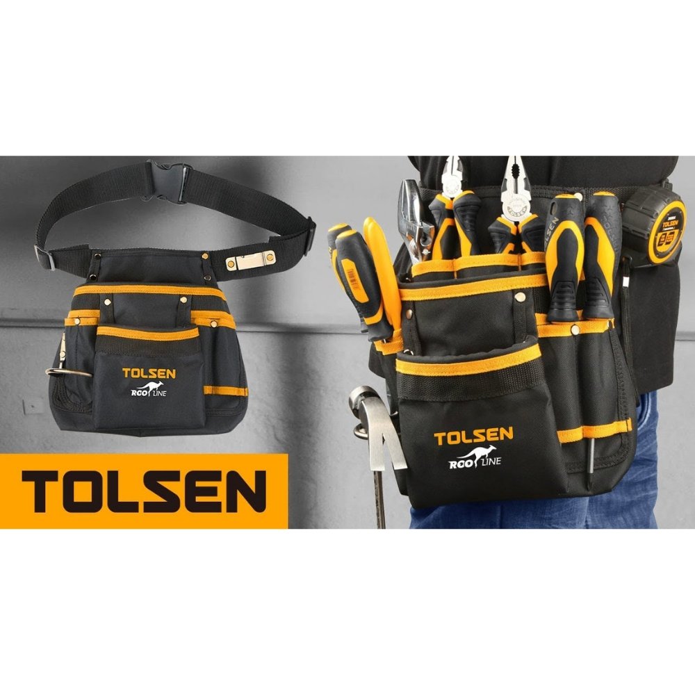 Tolsen Tool Pouch with Belt 80120 - Tool Market