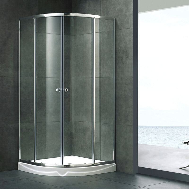 Troya Curved Shower Enclosure with Zinc Handle - Tool Market