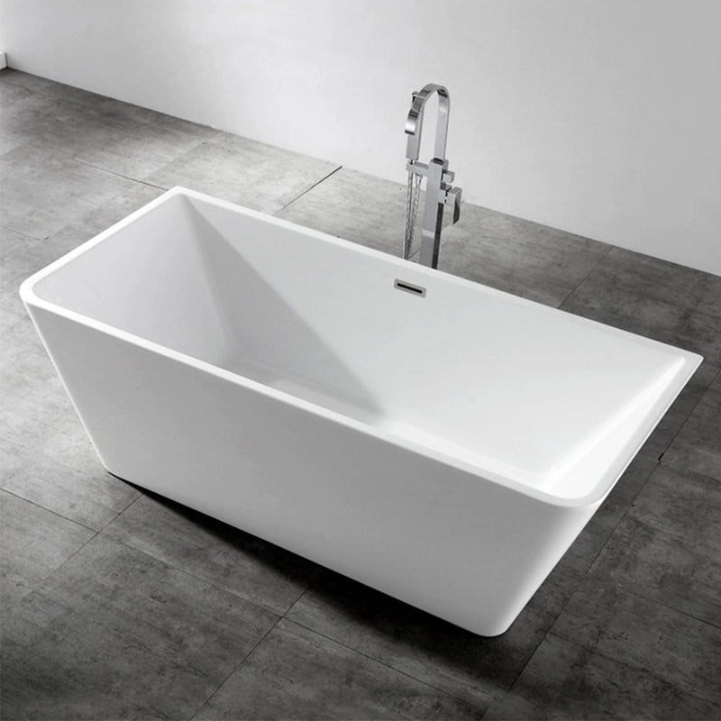 Troya Freestanding Acrylic Minimalist Bathtub 1500mm - Tool Market