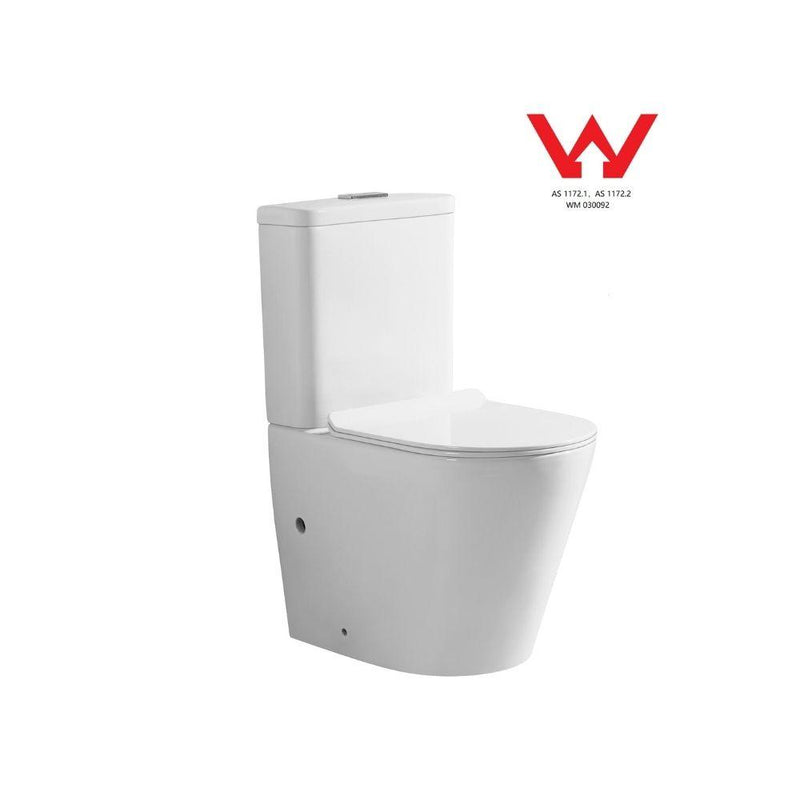 Troya Volga Back to Wall Rimless Toilet Suite - Tool Market